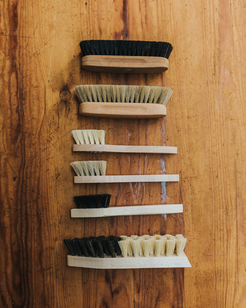 Preview: Schuhputz-Set komplett im Stoffbeutel